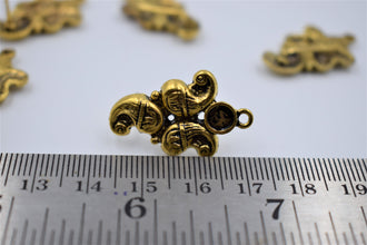 Beautiful Trending Design Golden Oxidised Ear Stud (100 gm)