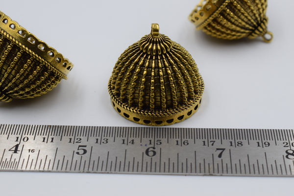 Big Size Alloy Golden Jhumka Base (100 gm)