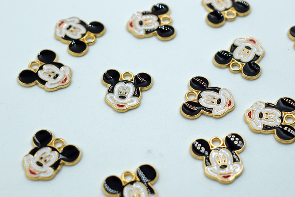 Cute Little Micky Mouse Enamel Charm (10 Pc)