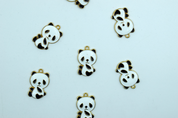 Panda Enamel Charm (10 Pc)