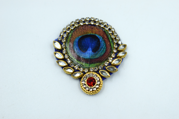 Morpankh buti with kundan stones(Pack of 5 pcs)