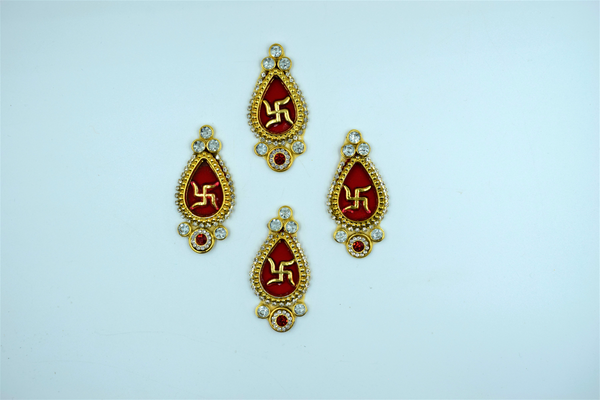 Drop Shape small size swastik buti(10 Pc)