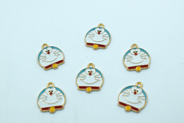 Cute Doremon Enamel Charm (10 Pcs)