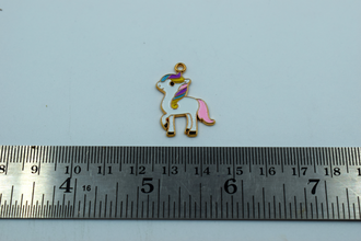 Cute Unicorn Enamel Charm (10 Pcs)