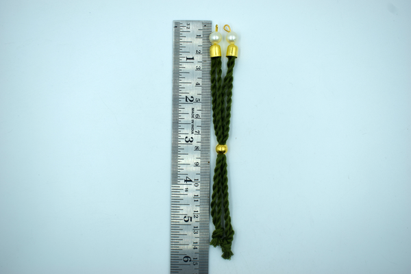 Mehendi Green Cotton Dori For Rakhi (10 Pcs)