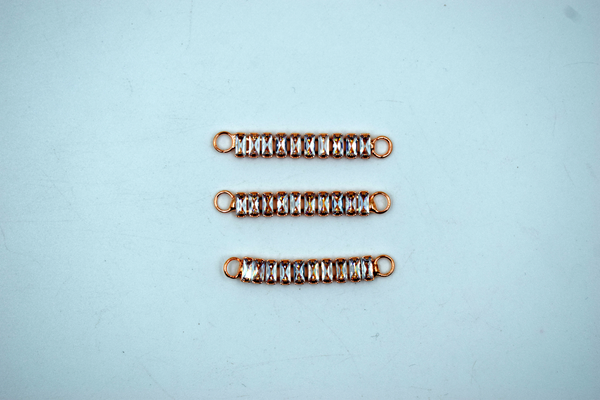 American Diamond Rose Gold Color Pendant For Rakhi (12 Pc)