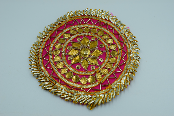Red Shaktiman Gota Patch 5 inch (5 Pc)
