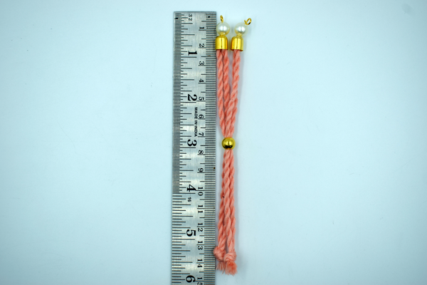 Peach Cotton Dori For Rakhi (10 Pcs)