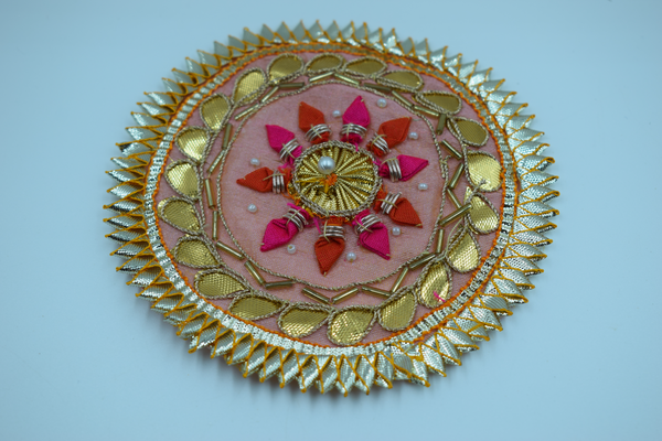 Baby Pink 10 Nakhun Gota Patch 5 inch (5 Pc)