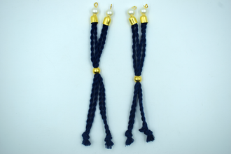 Dark Navy Blue Cotton Dori For Rakhi (10 Pcs)