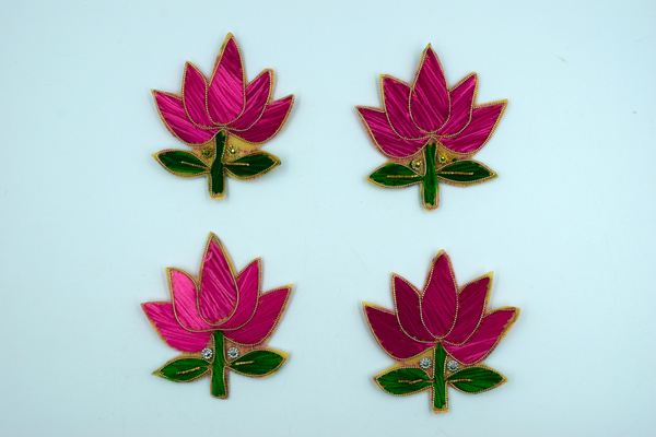 Red color Lotus buti for decoration(5 pc)