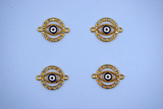 Stone Studded Circle Evil Eye Rakhi pendant (Pack of 12)