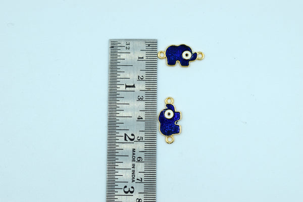 Navy Blue Evil Eye Elephant Rakhi pendant (Pack of 12)