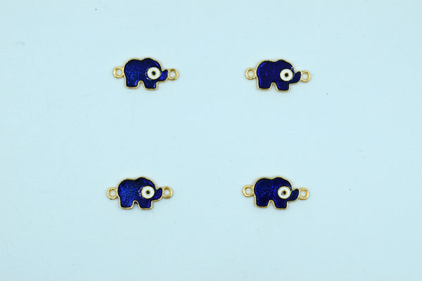 Navy Blue Evil Eye Elephant Rakhi pendant (Pack of 12)