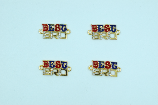 Best Bro Pendant For Rakhi Making (12 Pcs)