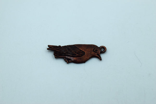 Vintage Look Bird Charm (10 Pcs)