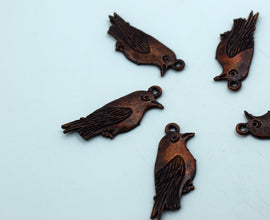 Vintage Look Bird Charm (10 Pcs)