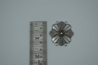 Oxidised Silver Choker Pendant