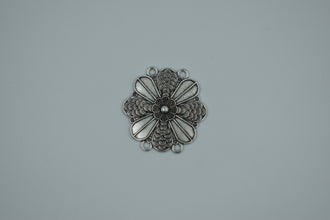 Oxidised Silver Choker Pendant