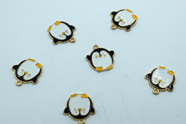 Cute Penguin Enamel Charm (10 Pc)