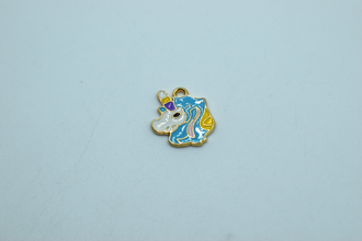 Blue Unicorn Enamel Charm (10 Pcs)
