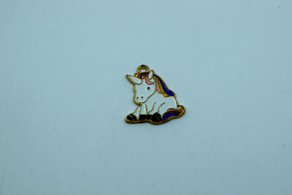 Rainbow Colors Unicorn Charm (10 Pcs)