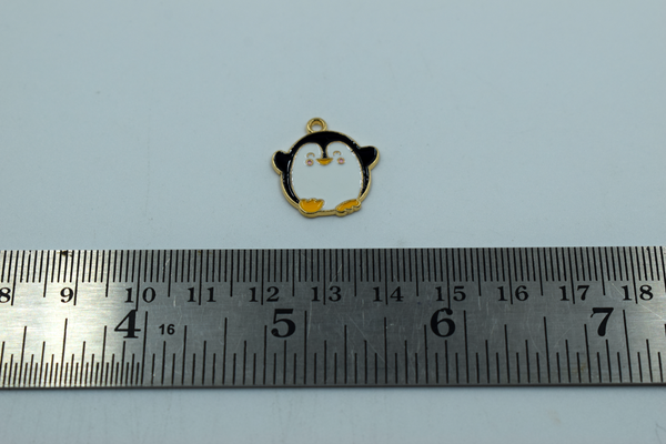 Cute Penguin Enamel Charm (10 Pcs)
