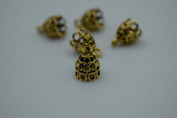 Small Size Alloy Golden Jhumka Base (100 gm)