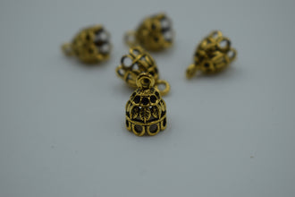 Small Size Alloy Golden Jhumka Base (100 gm)