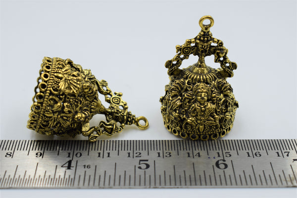 Big Size Alloy Golden Jhumka Base For Temple Jewelry(100 gm)