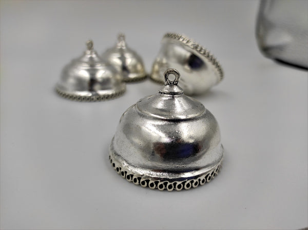 Beautiful Shining Big Size Silver Oxidised Jhumka (100 gm)