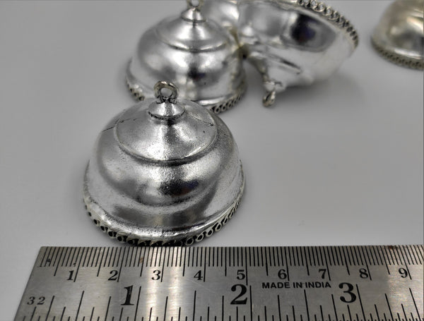 Beautiful Shining Big Size Silver Oxidised Jhumka (100 gm)