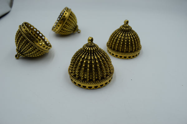 Big Size Alloy Golden Jhumka Base (100 gm)