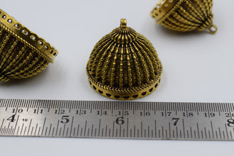 Big Size Alloy Golden Jhumka Base (100 gm)