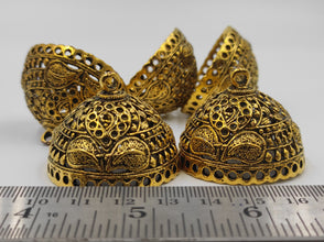 Big Size Alloy Golden Jhumka Base With Unique Texture (100 gm)