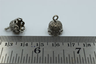 Small Size Round Silver Oxidised Jhumka Base (100 gm)