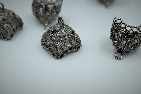 Antique Finish Silver Oxidised Jhumka (100 gm)
