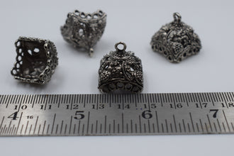 Antique Finish Silver Oxidised Jhumka (100 gm)