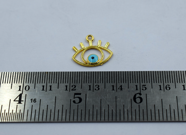 Evil Eye Enamel Charm (10 Pcs)