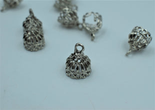 Small Size Elegant Silver Oxidised Jhumka (100 gm)