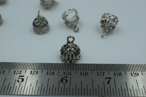 Small Size Elegant Silver Oxidised Jhumka (100 gm)