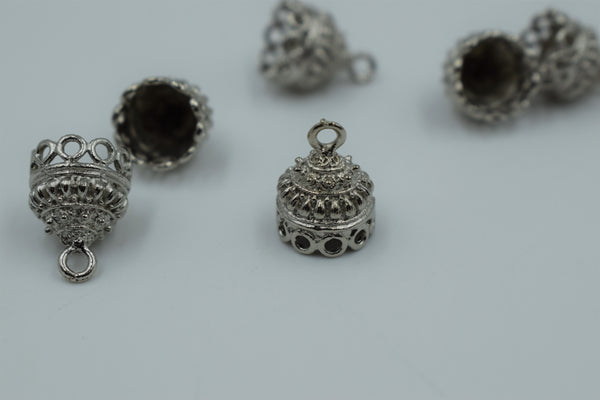 Small Size Silver Oxidised Jhumka (100 gm)