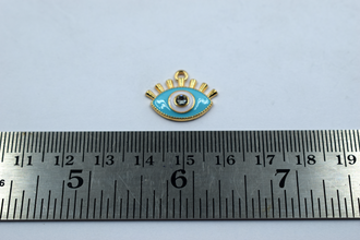 Stone Studded Evil Eye Charm (10 Pcs)