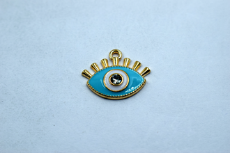 Stone Studded Evil Eye Charm (10 Pcs)