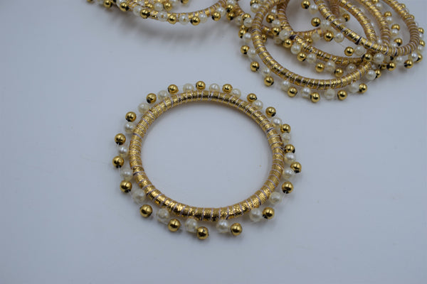 3 inch Round Moti Ring For Decoration Golden Color (10 Pc Pack)