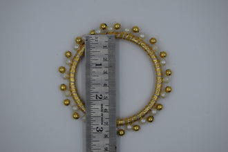 3 inch Round Moti Ring For Decoration Golden Color (10 Pc Pack)