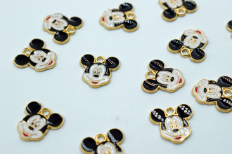 Cute Little Micky Mouse Enamel Charm (10 Pc)
