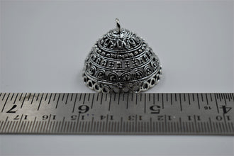 Big Size Alloy Silver Jhumka Base With Beautiful Design (100 gm)