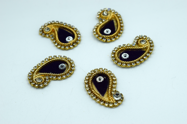Navy Blue Ambiya Buti For Decoration(10 Pcs Pack)