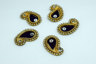 Navy Blue Ambiya Buti For Decoration(10 Pcs Pack)